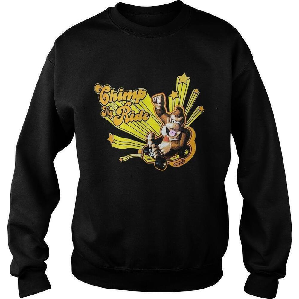 Donkey Kong Mario Kart Chimp My Ride Gamer Parody Sweatshirt